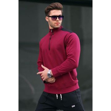 Madmext 6157 Bordo Erkek Sweatshirt