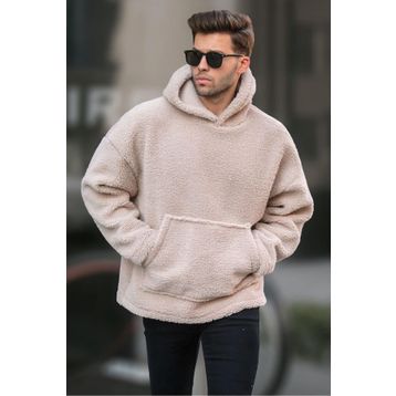 Madmext 6160 Bej Erkek Sweatshirt
