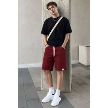 Madmext 6501 Bordo Basic Erkek Şort
