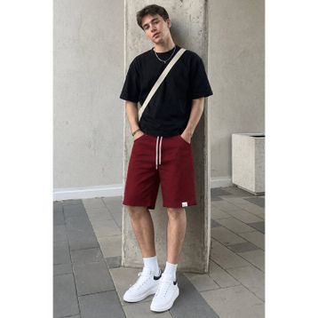 Madmext 6501 Bordo Basic Erkek Şort