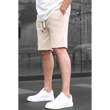 Madmext 6505 Bej Basic Erkek Şort