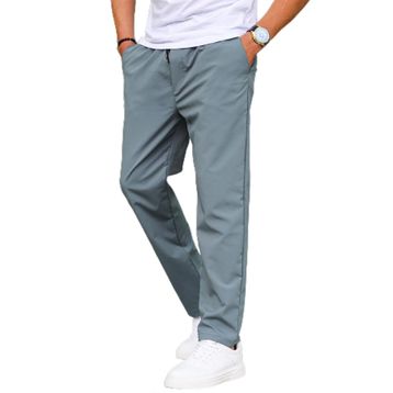 Madmext 6513 Paraşüt Kumaş Boyalı Gri Erkek Pantolon