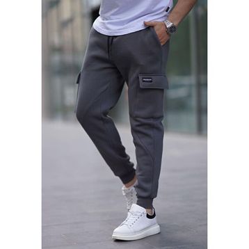 Madmext 6526 Siyah Kargo Cep Erkek Jogger Eşofman Altı