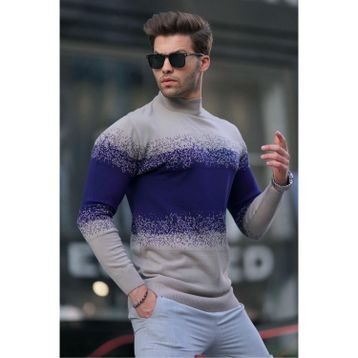 Madmext 6845 Vizon Erkek Kazak
