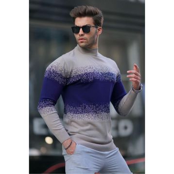 Madmext 6845 Vizon Erkek Kazak