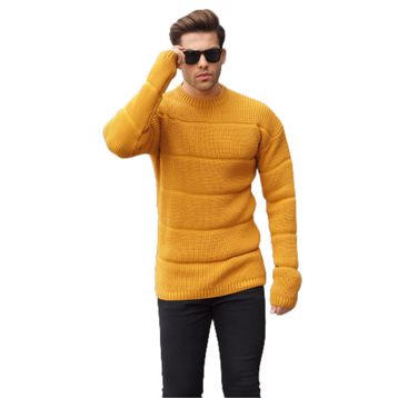 Madmext 6855 Hardal Erkek Kazak