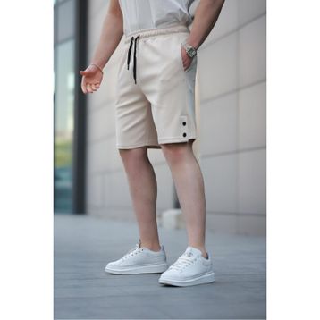 Madmext E6567 Bej Basic Erkek Şort