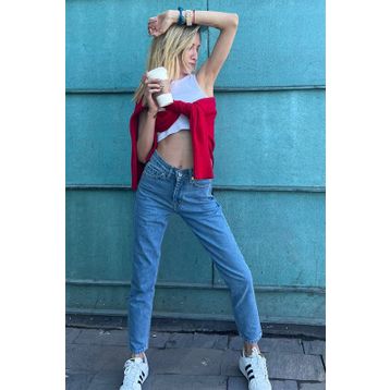 Madmext MG1162 Mad Girls Mavi Mom Jean