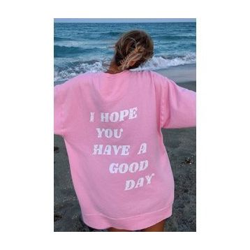 Madmext MG1219 Pembe Mad Girls Sırt Baskılı Kadın Sweatshirt