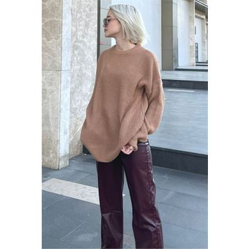 Madmext MG1264 Vizon Kadın Kazak