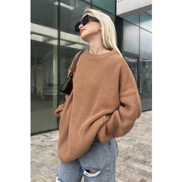 Madmext MG1264 Vizon Kadın Kazak