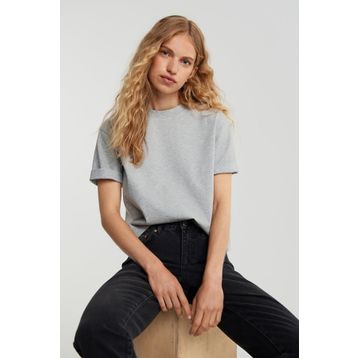 Madmext MG1284 Mad Girls Gri Kadın T-shirt
