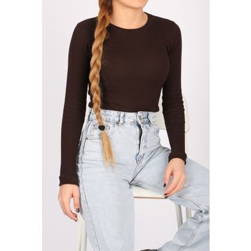 Madmext MG1292 Mad Girls Beyaz Fitilli Bodysuit