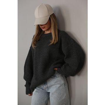 Madmext MG1304 Füme Basic Triko Kadın Kazak