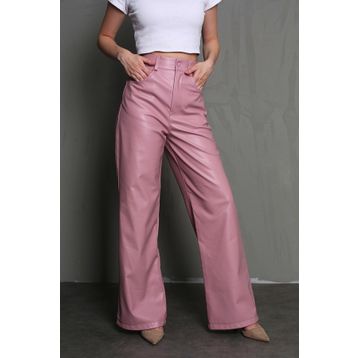 Madmext MG1316 Gül Kurusu Deri Basic Kadın Pantolon