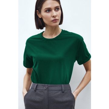 Madmext MG1351 Mad Girls Mavi Kadın T-shirt