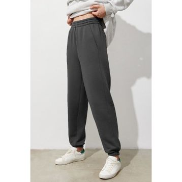 Madmext MG1353 Füme Comfort Fit Kadın Eşofman Altı