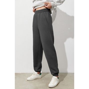 Madmext MG1353 Füme Comfort Fit Kadın Eşofman Altı