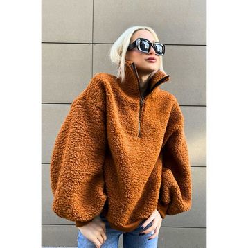 Madmext MG1413 Kiremit Kadın Sweatshirt