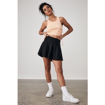 Madmext MG1456 Kadın Siyah Basic Kısa Tenis Etek