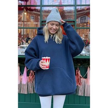 Madmext MG1566 Bej Kadın Sweatshirt
