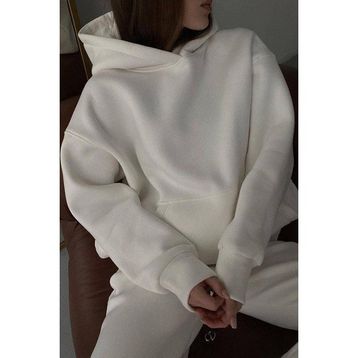 Madmext MG1566 Beyaz Kadın Sweatshirt