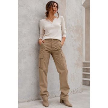 Madmext MG1602 Camel Kadın Pantolon
