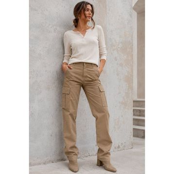 Madmext MG1602 Camel Kadın Pantolon