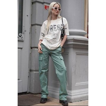 Madmext MG1602 Mint Yeşili Kadın Pantolon