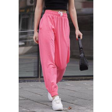 Madmext MG1635 Fuşya Comfort Fit Basic Kadın Eşofman Altı
