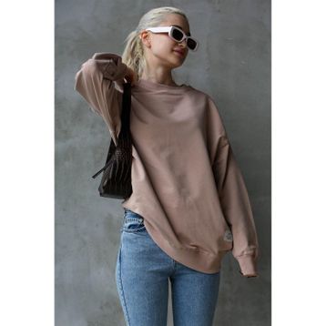 Madmext MG1686 Pudra Kadın Sweatshirt
