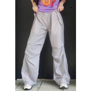 Madmext MG1726 Paraşüt Jogger Gri Kadın Pantolon