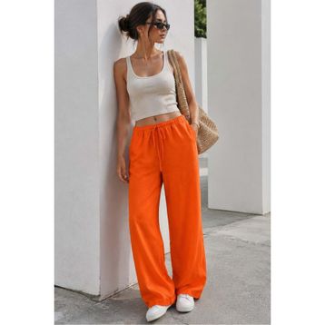 Madmext MG1778 Turuncu Kadın Pantolon