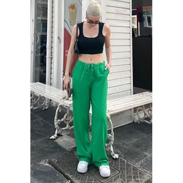 Madmext MG1778 Yeşil Kadın Pantolon