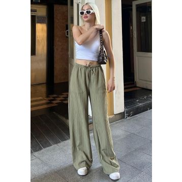Madmext MG1882 Yeşil Kadın Pantolon