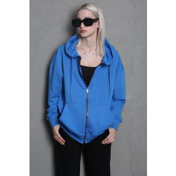 Madmext MG1900 Mavi Kadın Sweatshirt