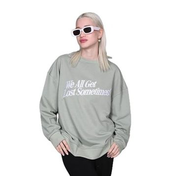 Madmext MG1901 Mint Yeşili Kadın Sweatshirt