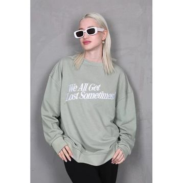 Madmext MG1901 Mint Yeşili Kadın Sweatshirt
