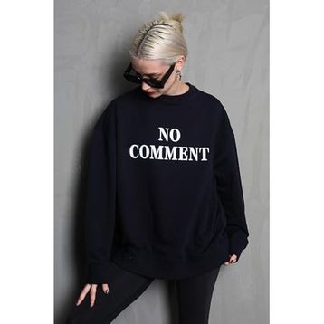 Madmext MG1902 Siyah Kadın Sweatshirt