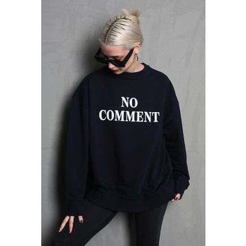 Madmext MG1902 Siyah Kadın Sweatshirt