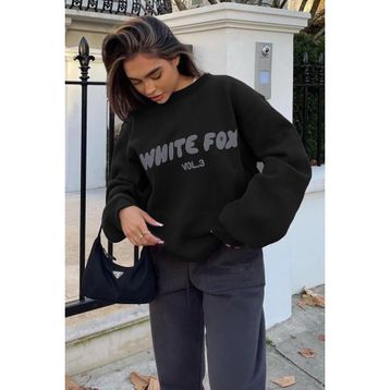 Madmext MG1904 Siyah Kadın Sweatshirt