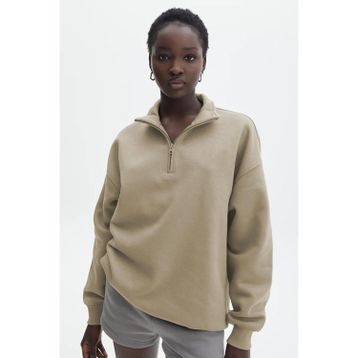 Madmext MG1933 Bej Kadın Sweatshirt