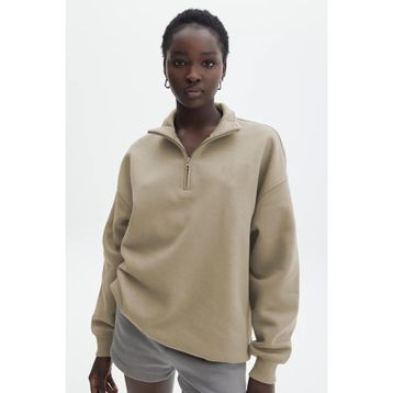 Madmext MG1933 Bej Kadın Sweatshirt