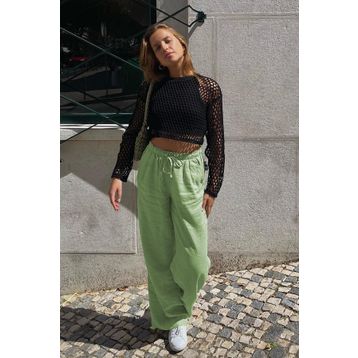 Madmext MG1950 Yeşil Kadın Pantolon