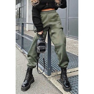 Madmext MG324 Haki Kadın Eşofman
