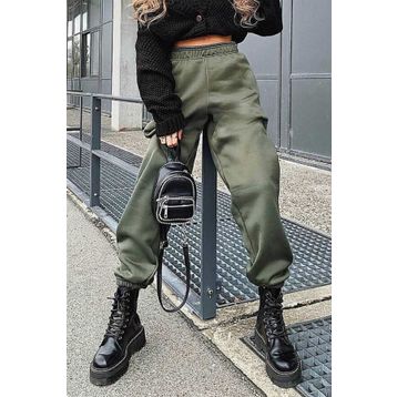 Madmext MG324 Mad Girls Paça Lastikli Oversize Kadın Eşofman