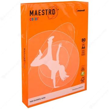 Maestro Color A4 80 gr 1 Paket 500 Sayfa Turuncu Fotokopi Kağıdı