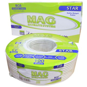 Mag RG6-U4 İthal 100 m Anten Kablosu