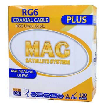 Mag RG6-U4 Plus Trishield 100 mt Anten Kablosu