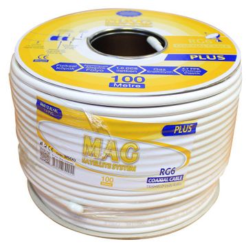 Mag RG6-U4 Plus Trishield 100 mt Anten Kablosu